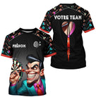 Polo Fléchettes Personnalisé - Joker & Cible Noire - T-Shirt Homme