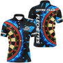 Polo Fléchettes Personnalisé - Maillot Équipe Flamboyant - Polo Homme