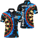 Polo Fléchettes Personnalisé - Maillot Équipe Flamboyant - Polo Homme