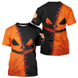 Polo Fléchettes Personnalisé  - Orange Et Noir Halloween  - T-Shirt Homme