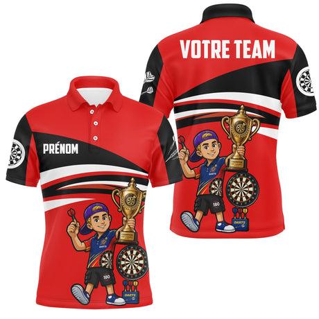 Polo Fléchettes Personnalisé - Style Champion Junior - Polo Homme