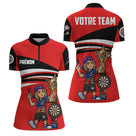 Polo Fléchettes Personnalisé - Style Champion Junior - Polo Zippé Femme