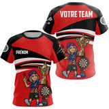 Polo Fléchettes Personnalisé - Style Champion Junior - T-Shỉrt Femme
