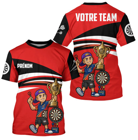 Polo Fléchettes Personnalisé - Style Champion Junior - T-Shỉrt Homme