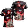 Polo Fléchettes Personnalisé - Style Dark Fantasy - T-Shirt Femme