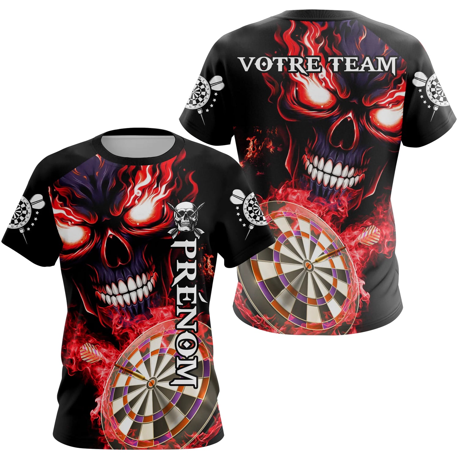 Polo Fléchettes Personnalisé - Style Dark Fantasy - T-Shirt Femme