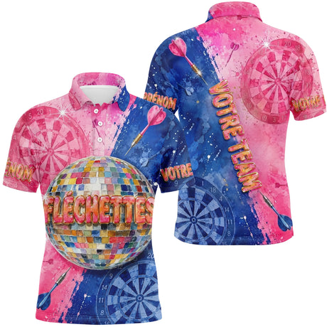 Polo Fléchettes Personnalisé - Style Disco Unique - Polo Homme