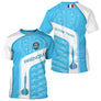 Polo Fléchettes Personnalisé - Style France Bleu Ciel - T-Shirt Homme