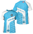 Polo Fléchettes Personnalisé - Style France Bleu Ciel - T-Shirt Homme