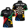 Polo Fléchettes Personnalisé - Style Noir & Multicolor - Polo Homme