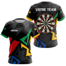 Polo Fléchettes Personnalisé - Style Noir & Multicolor - T-Shirt Femme