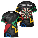 Polo Fléchettes Personnalisé - Style Noir & Multicolor - T-Shirt Homme