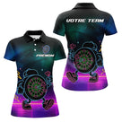 Polo Fléchettes Personnalisé - Style Rétro Neon Cyber - Polo Femme