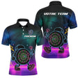Polo Fléchettes Personnalisé - Style Rétro Neon Cyber - Polo Homme