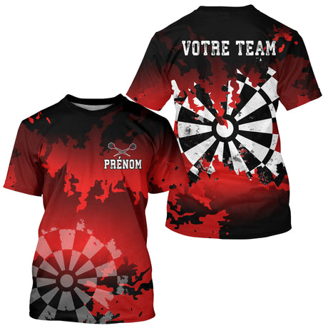 Polo Fléchettes Personnalisé - Style Sportif Nom d'Équipe - T-Shirt Homme