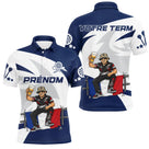 Polo Fléchettes Personnalisé - Style Supporter Français - Polo Homme