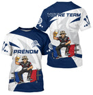 Polo Fléchettes Personnalisé - Style Supporter Français - T-Shirt Homme