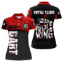Polo Fléchettes Personnalisé - Style Triple Rouge & Noir - Polo Femme