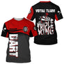 Polo Fléchettes Personnalisé - Style Triple Rouge & Noir - T-Shirt Homme