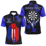 Polo Fléchettes Personnalisé - Tricolore France Prénom - Polo Homme