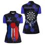 Polo Fléchettes Personnalisé - Tricolore France Prénom - Polo Zippé Femme