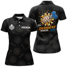 Polo Fléchettes Personnalisé - Une Dernière Manche Noir - Polo Femme