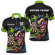 Polo Fléchettes Personnalisé - Vert Néon & Bullseye - Polo Homme