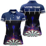 Polo Fléchettes Personnalisé - Vivez Votre Passion - Polo Femme