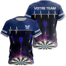 Polo Fléchettes Personnalisé - Vivez Votre Passion - T-Shirt Femme