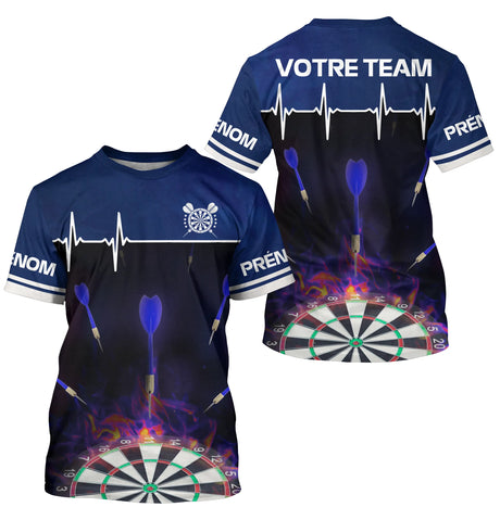 Polo Fléchettes Personnalisé - Vivez Votre Passion - T-Shirt Homme