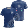 Polo Fléchettes Personnalisé – Appel Entrant Bleu Marine - T-Shirt Femme
