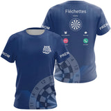 Polo Fléchettes Personnalisé – Appel Entrant Bleu Marine - T-Shirt Femme