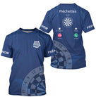 Polo Fléchettes Personnalisé – Appel Entrant Bleu Marine - T-Shirt Homme