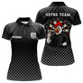 Polo Fléchettes Personnalisé Black - Coq Gaulois Homme Femme - Polo Femme
