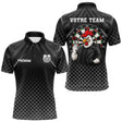 Polo Fléchettes Personnalisé Black - Coq Gaulois Homme Femme - Polo Homme