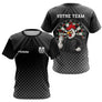 Polo Fléchettes Personnalisé Black - Coq Gaulois Homme Femme - T-Shirt Femme