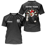 Polo Fléchettes Personnalisé Black - Coq Gaulois Homme Femme - T-Shirt Homme