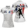 Polo Fléchettes Personnalisé Blanc - Dart Master Design - Polo Femme
