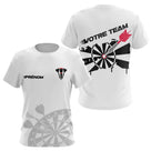 Polo Fléchettes Personnalisé Blanc - Équipe Homme Femme - T-Shirt Femme