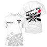 Polo Fléchettes Personnalisé Blanc - Équipe Homme Femme - T-Shirt Homme