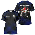Polo Fléchettes Personnalisé Bleu - Coq Gaulois Homme Femme - T-Shirt Homme