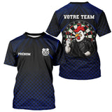 Polo Fléchettes Personnalisé Bleu - Coq Gaulois Homme Femme - T-Shirt Homme
