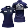 Polo Fléchettes Personnalisé – Bleu Marine Élégant & Sportif - Polo Femme