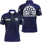 Polo Fléchettes Personnalisé – Bleu Marine Élégant & Sportif - Polo Homme