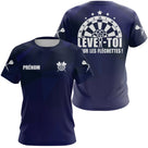 Polo Fléchettes Personnalisé – Bleu Marine Élégant & Sportif - T-Shirt Femme