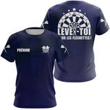 Polo Fléchettes Personnalisé – Bleu Marine Élégant & Sportif - T-Shirt Femme
