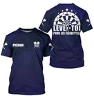 Polo Fléchettes Personnalisé – Bleu Marine Élégant & Sportif - T-Shirt Homme