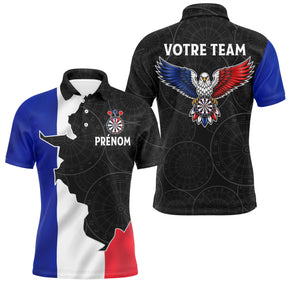 Polo Fléchettes Personnalisé – Carte de France & Aigle - Polo Homme