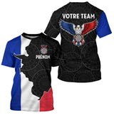 Polo Fléchettes Personnalisé – Carte de France & Aigle - T-Shirt Homme