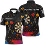 Polo Fléchettes Personnalisé Cible – Effet Splash Multicolore - Polo Homme